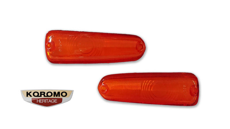 Front Indicator Lenses (Amber) suitable for Toyota Publica UP10 