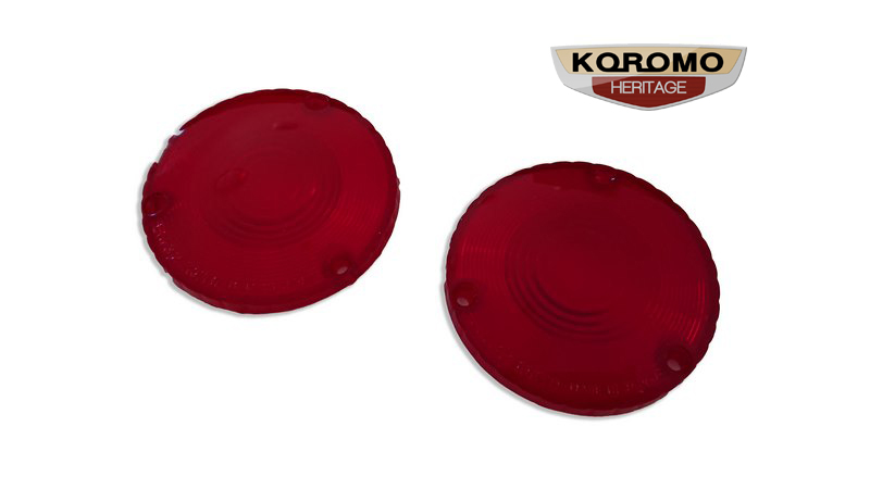 Tail Lamp Lenses (Red L1432) suitable for Toyota Land Cruiser J30 and J40 1963 to 1968