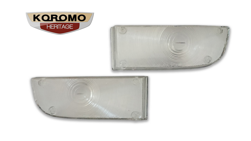 Toyota Corona T40 and T50 Series front indicator lenses in clear 1967 to 1970