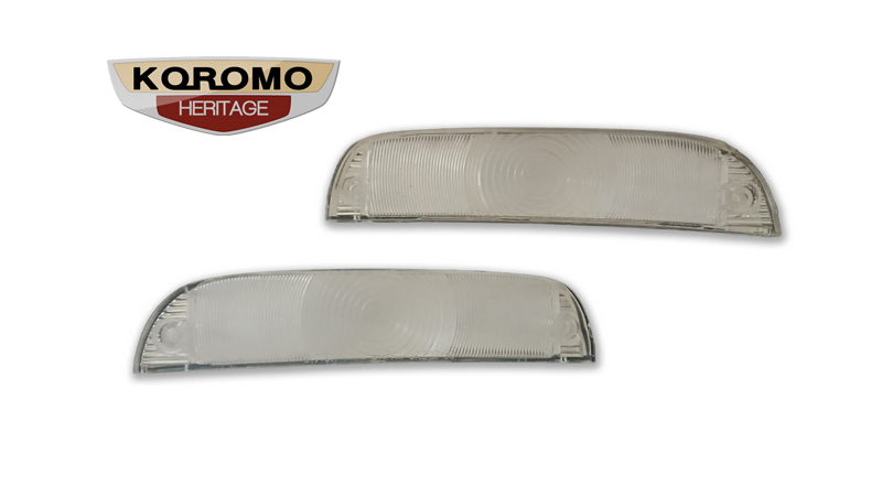 Toyota Stout K40 and K100 Series front parker indicator lenses in amber 1960 to 1978