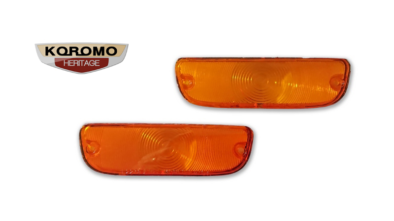 L2273 Front Indicator Lenses in amber suitable for Toyota Corolla E10 Series 1966 to 1967