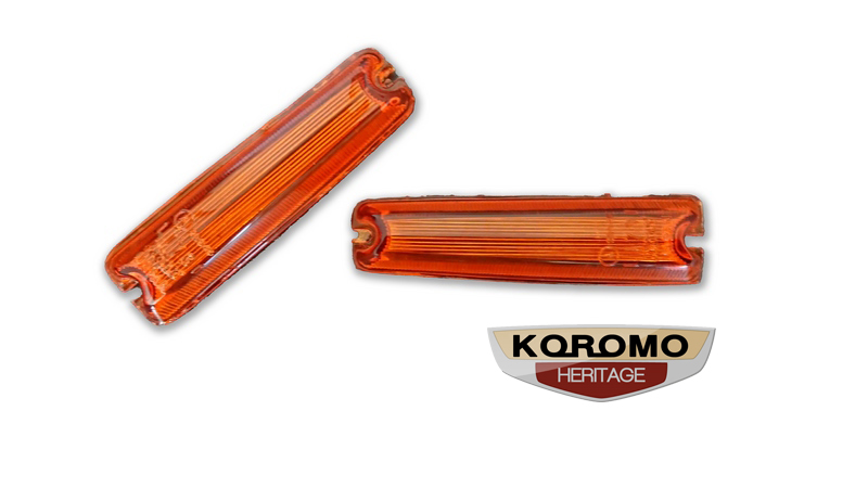 Toyota Publica P30 and P50 series amber side marker indicator lenses