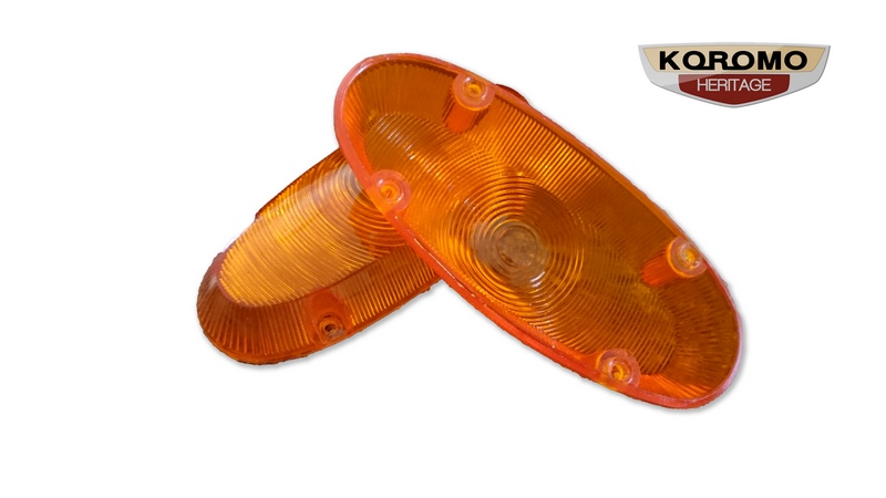 Front Indicator Lenses in amber suitable for Toyota Corona Tiara T20 T30 Series (2)